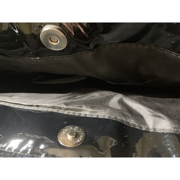 ESSENCE OF BEAUTY tote handbag laptop large purse black faux fur 18 x 14 - Picture 6 of 9